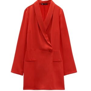 ZARA DOUBLE BREASTED JUMPSUIT BLAZER